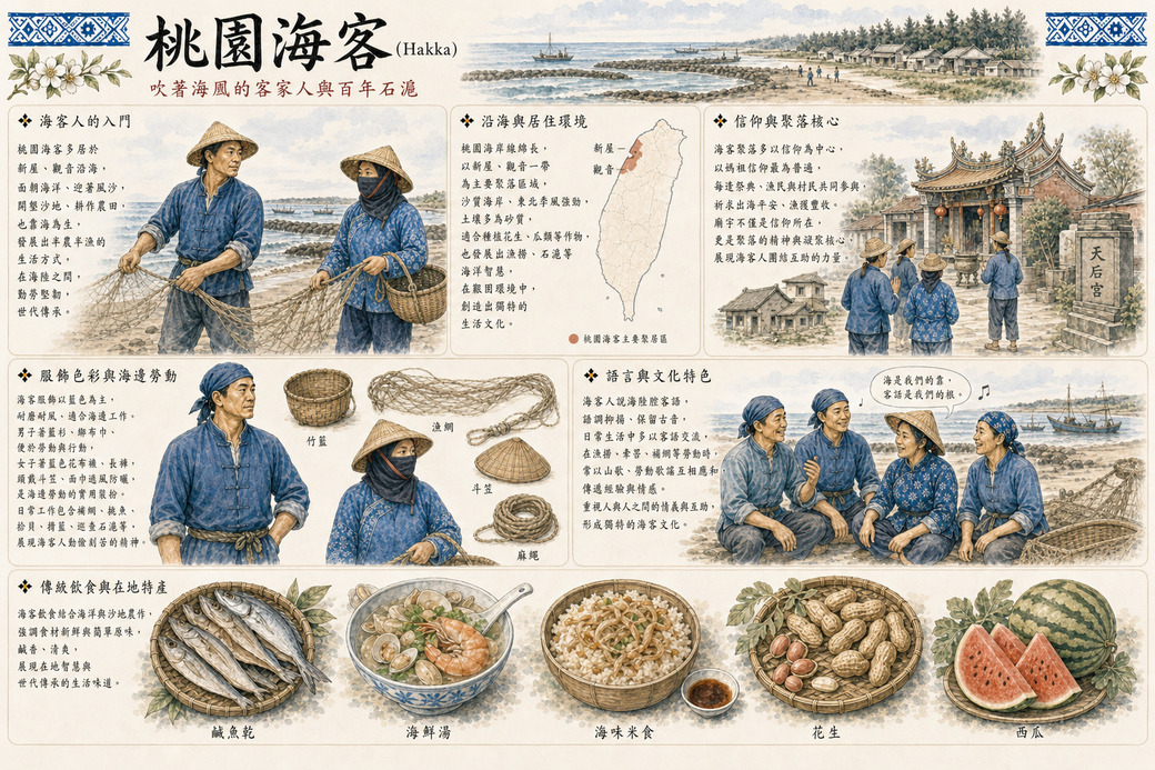 族群文化,山海戀單車,單車旅遊,壯世代學堂,慢旅趨勢,我們騎的不是路是故事,台灣客家,桃園海客,海洋客家文化,牽罟,新屋石滬,BikeTour,Ebike,SlowTravel,CyclingTravel,ActiveAgingLifestyle,ActiveAgingLifestyle,hakka,TaoyuanCoastal