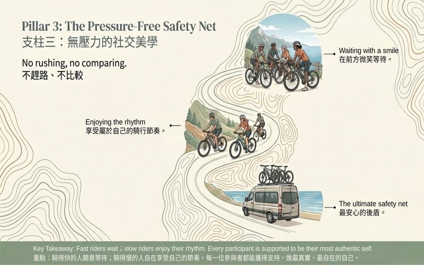 運動與健康,山海戀單車,身心健康,單車旅遊,壯世代學堂,慢旅,熟齡生活,共學共好,高品質社交,Cycling Connections,BikeTour,Ebike,SlowTravel,CyclingTravel,Active Aging Lifestyle,ActiveAgingLifestyle