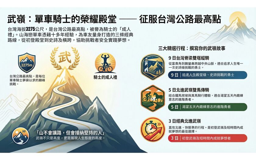 單車旅行,單車環島,CyclingTaiwan,BikeTour,,單車看見台灣,脊梁山脈新雙塔縱騎,北進武嶺,雙馬傳騎三武爭鋒,WulingChallenge,NorthAscentWuling,CentralMountainRangeCycling,threePassesChallenge,富貴角燈塔,鵝鑾鼻燈塔,武嶺,清境,梨山,埔里