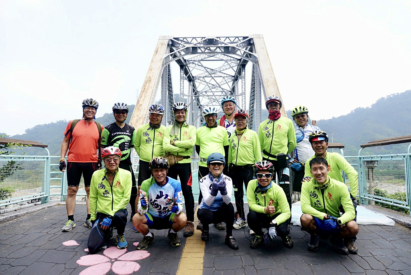 台中,后里,大甲溪花樑鋼橋,鋼構橋,樑橋,山海戀單車