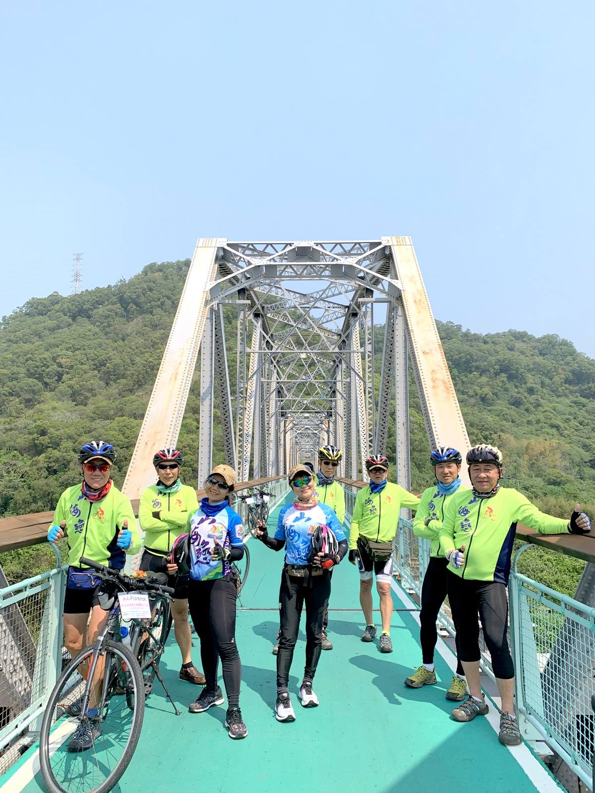 台中,后里,大甲溪,花樑鋼橋,橋樑,山海戀單車