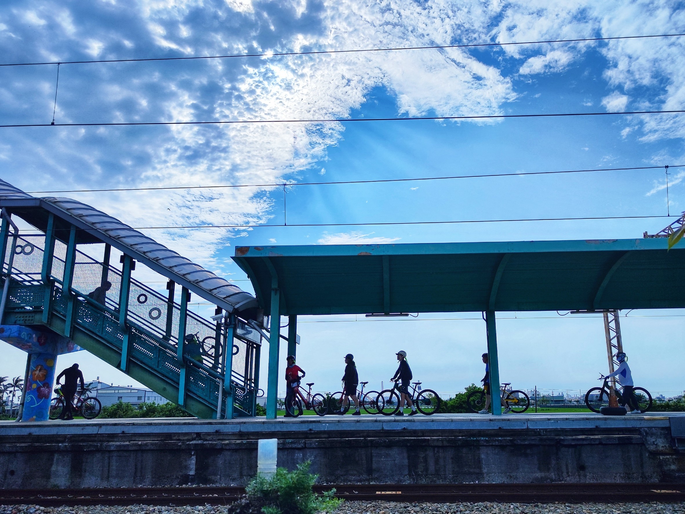 台中,龍井,龍井車站,火車站,鐵道文化,山海戀單車