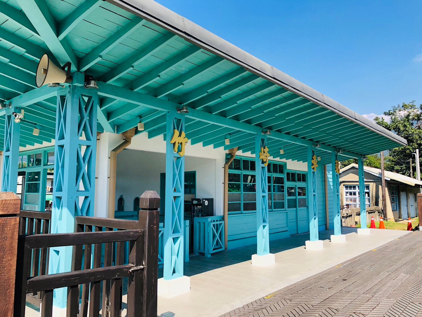 嘉義,阿里山林鐵,竹崎車站,木造火車站,火車站,鐵道文化,山海戀單車