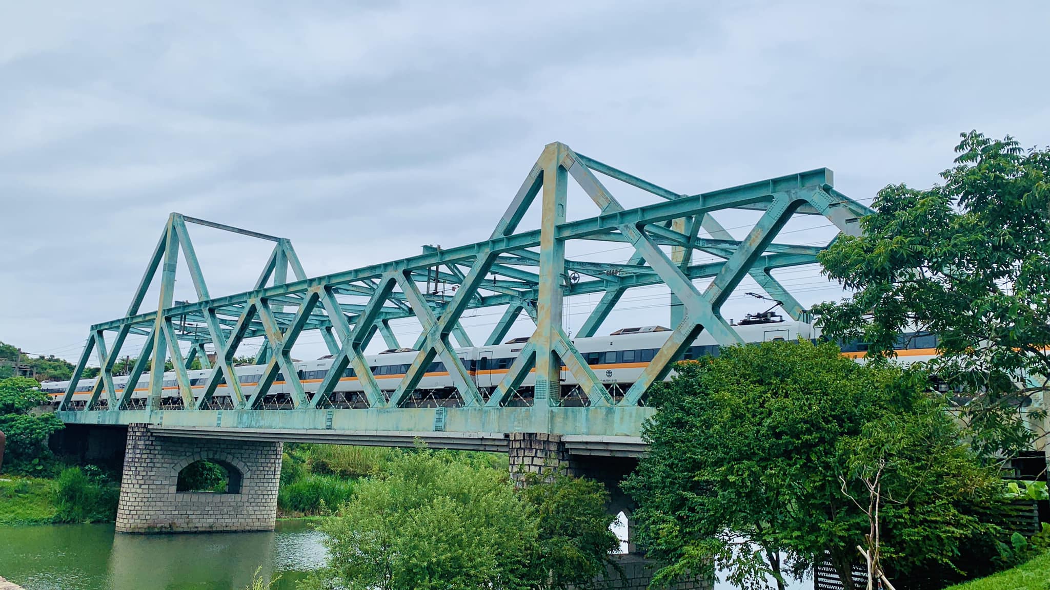 宜蘭,冬山,冬山河火車鐵橋,橋樑,山海戀單車