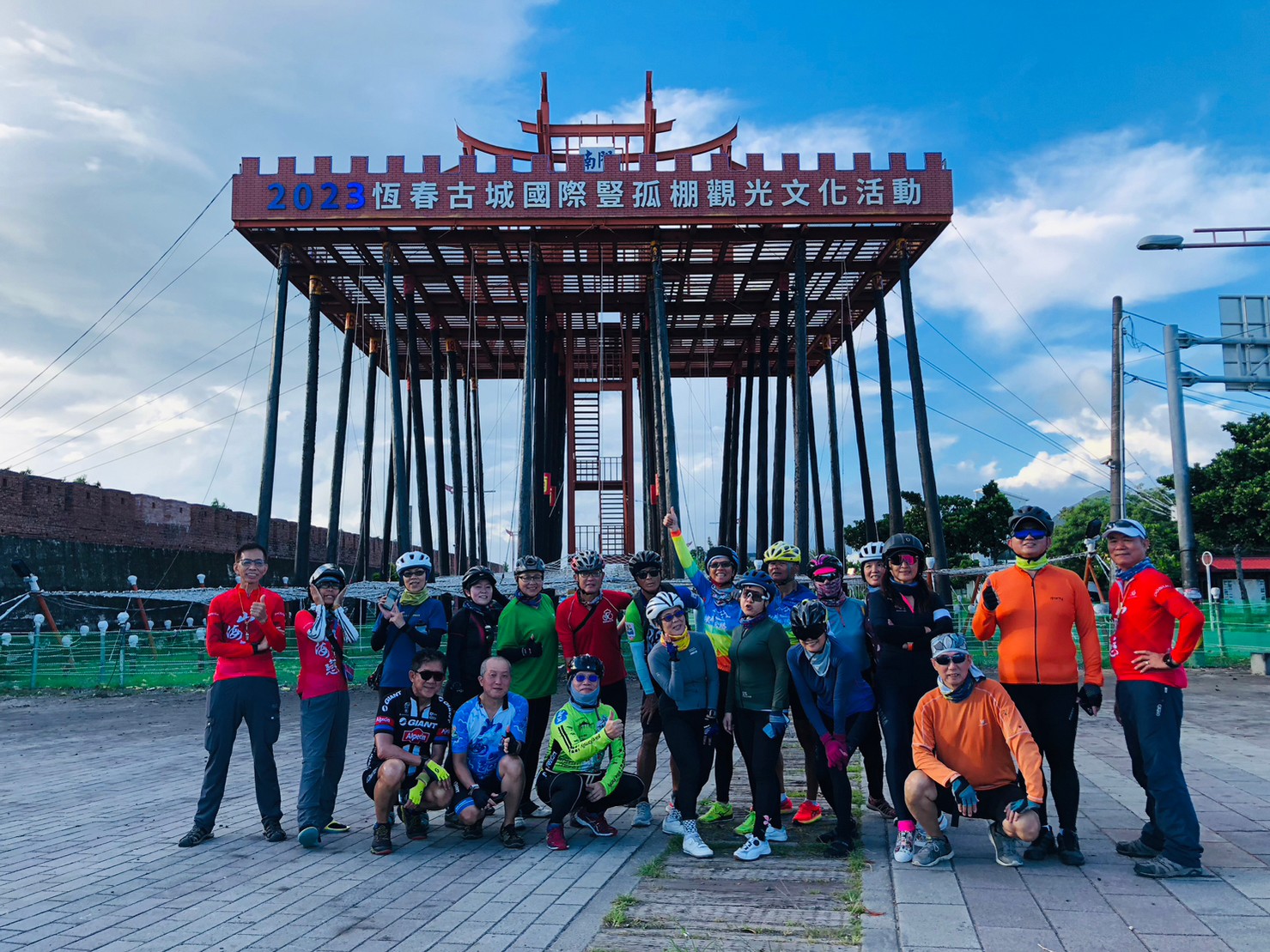 恆春,東門,搶孤豎孤棚,山海戀單車