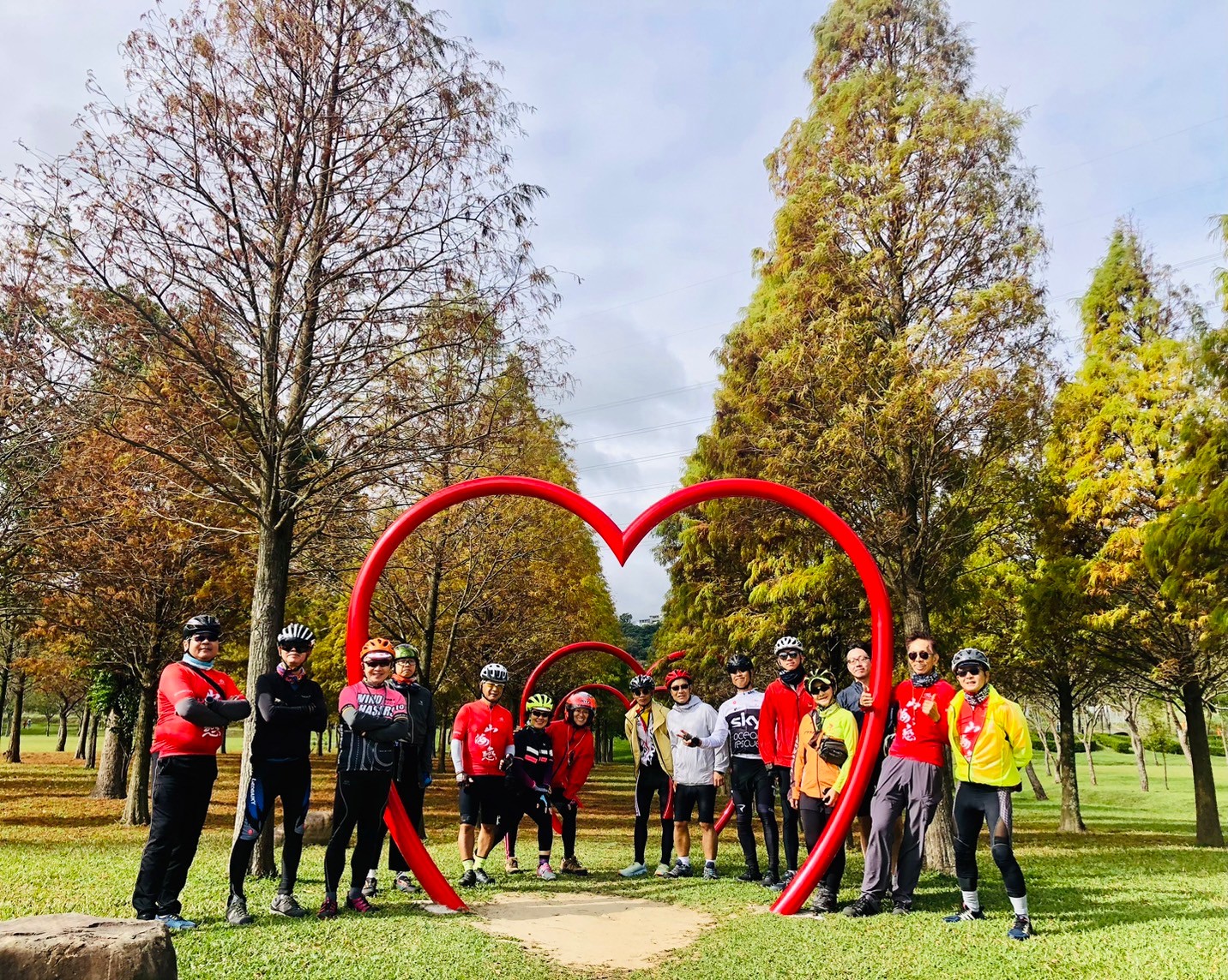 桃園,大溪,大溪河濱公園,落羽松,love,山海戀單車
