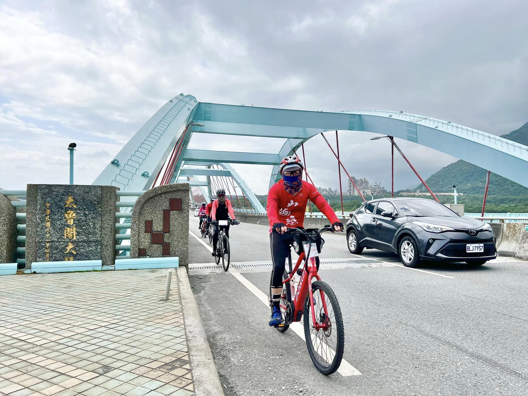 花蓮,秀林,太魯閣大橋,橋樑,鋼拱橋,山海戀單車