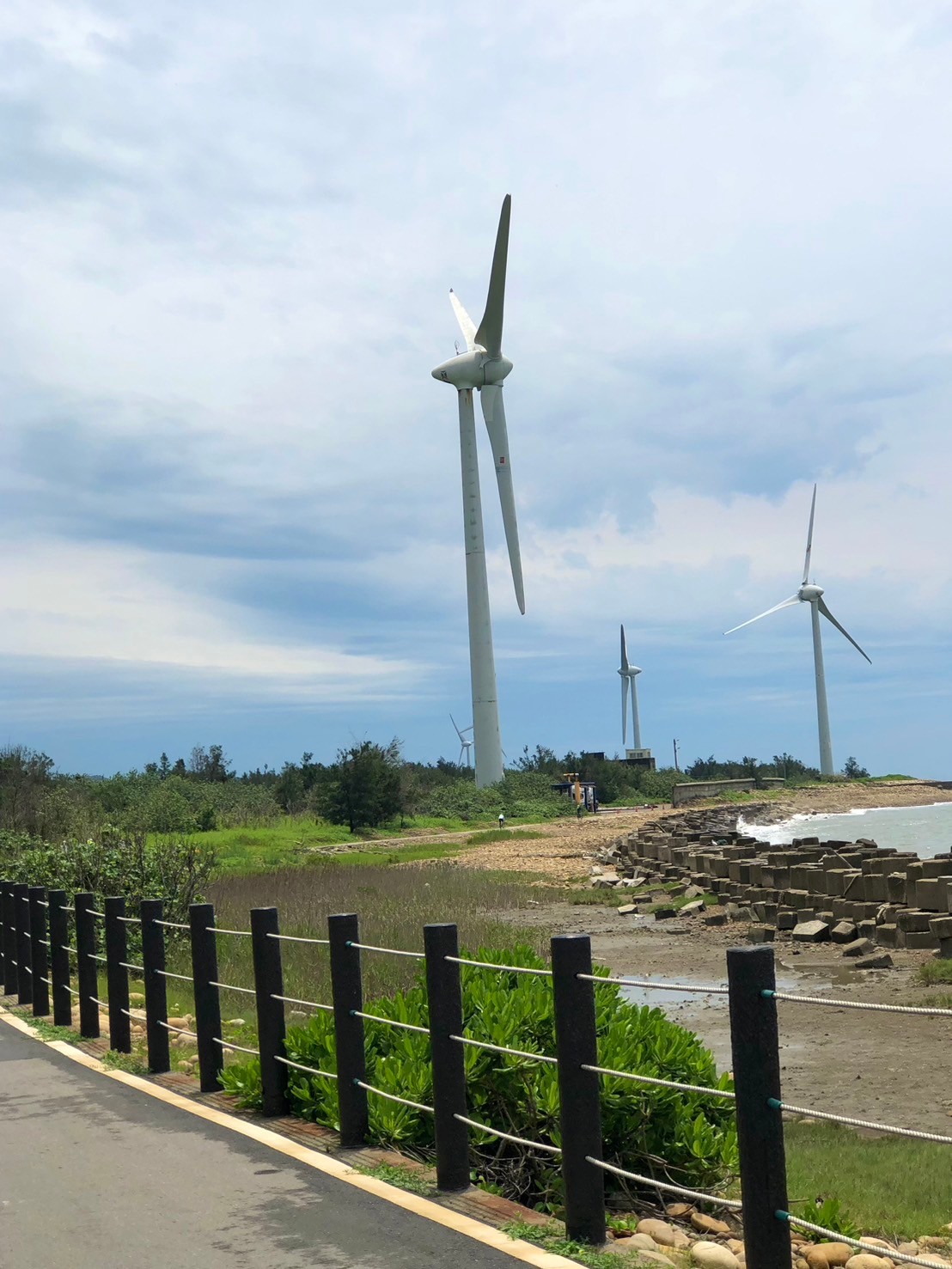 苗栗,後龍,海角樂園,溼地,風力車,山海戀單車