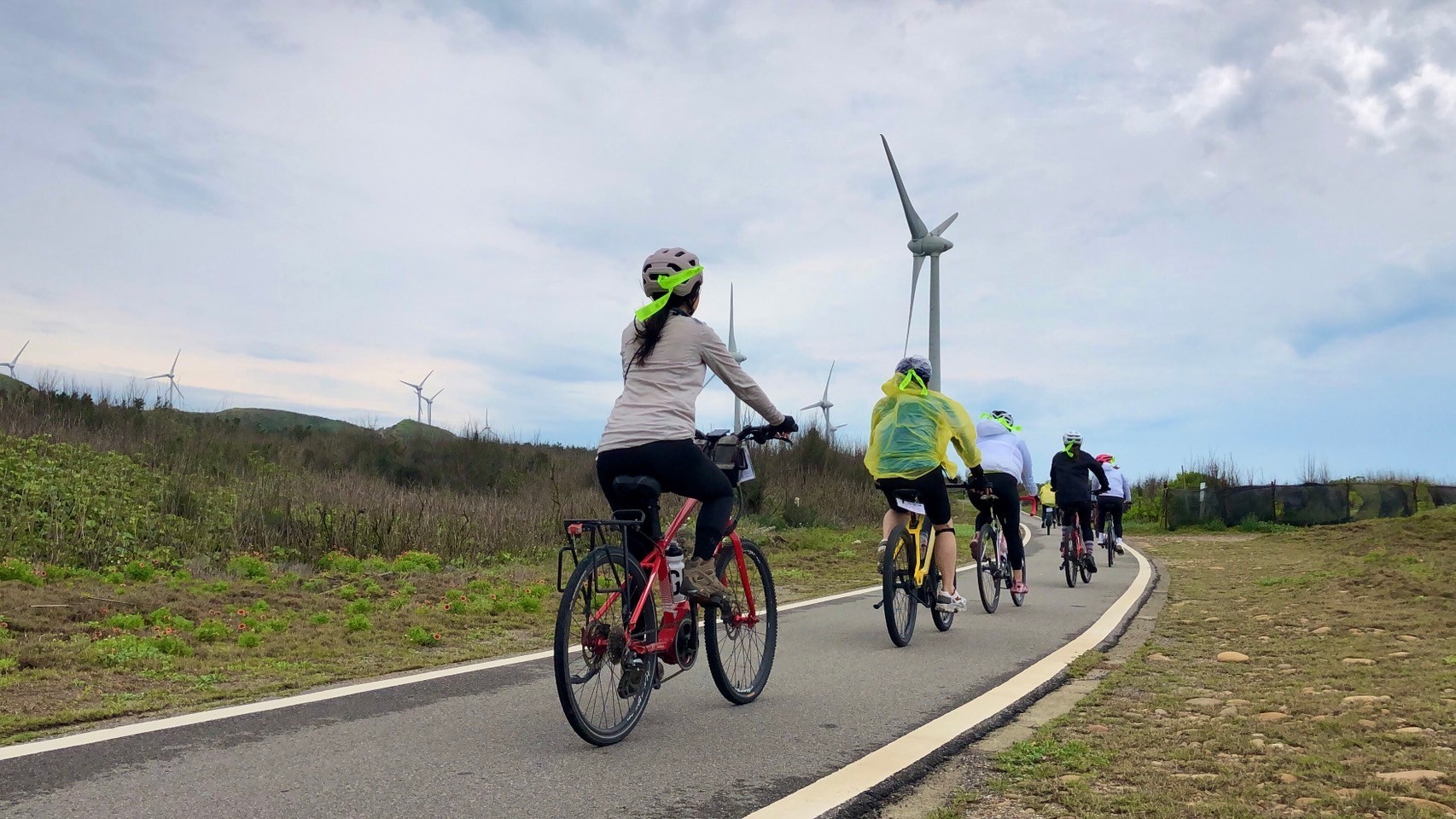 苗栗,後龍,海角樂園,溼地,風力車,山海戀單車