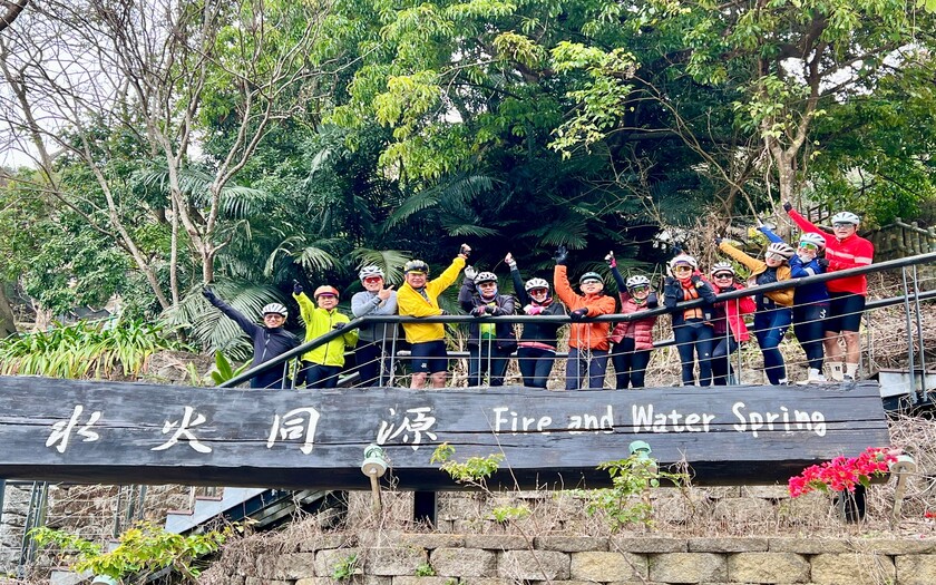 運動與健康,單車騎行,單車旅行,台灣車友,海外車友騎台灣,山海戀單車,哈尤溪溫泉彩岩,單車看見台灣,精彩回顧,雲嘉高走春,白人牙膏觀光工廠,將軍府,玉豐芒果樹綠色隧道,竹門綠色隧道,木棉花綠色隧道,火山碧雲寺,水火同源,東山咖啡公路
