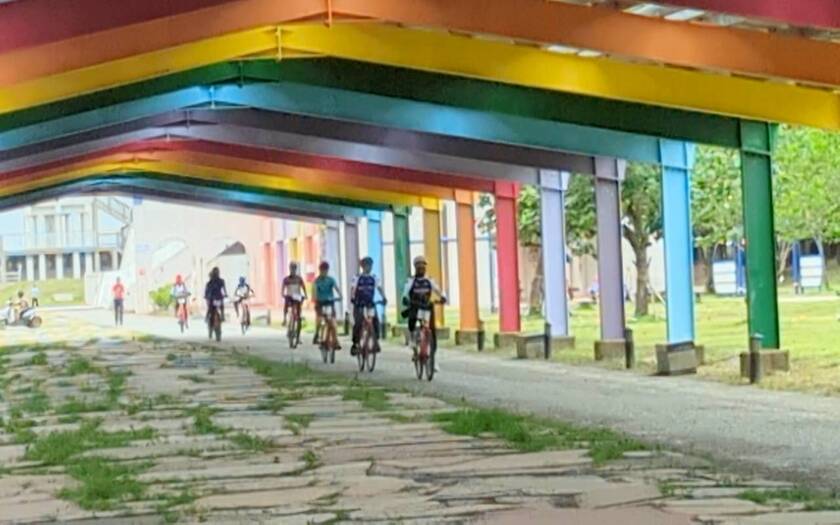CyclingTaiwan,CyclingAdventure,單車看見台灣,台灣旅遊,嘉南美食美景尋騎,嘉義太保東石環騎,東石漁人碼頭,東石水中古厝,鰲鼓濕地,用九柑仔店,朴子溪自行車道,蒜鰲自行車道,阿勃勒花道,故宮三寶地景藝術,蒜頭糖廠