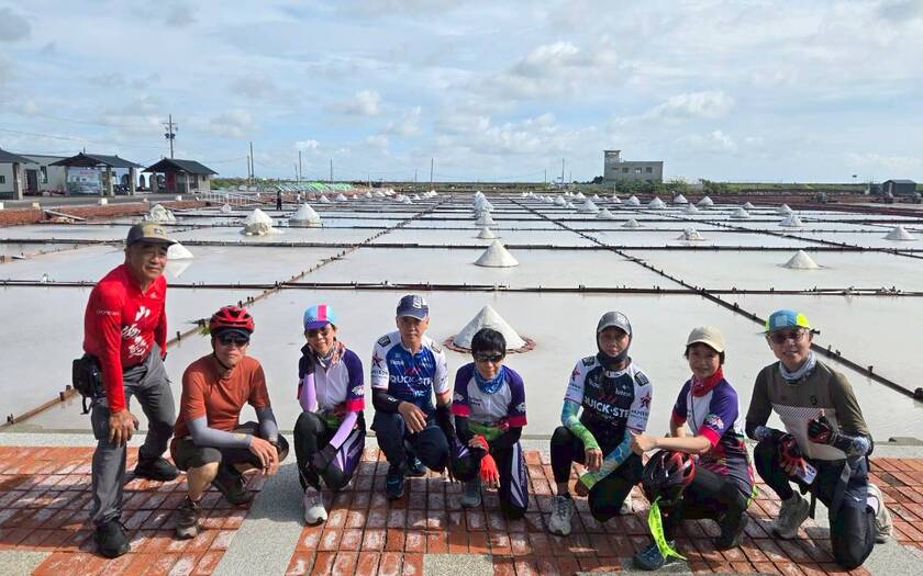 CyclingTaiwan,CyclingAdventure,單車看見台灣,台灣旅遊,嘉南美食美景尋騎,林鳳營北門七股,九品蓮花生態教育園區,西拉雅國家風景區,官田遊客中心,總爺藝文中心,學甲虱目魚粥,北門遊客中心,北門水晶教堂,井仔腳瓦盤鹽田,將軍青鯤鯓,扇形鹽田,生命之樹,七股潟湖,黑琵食堂
