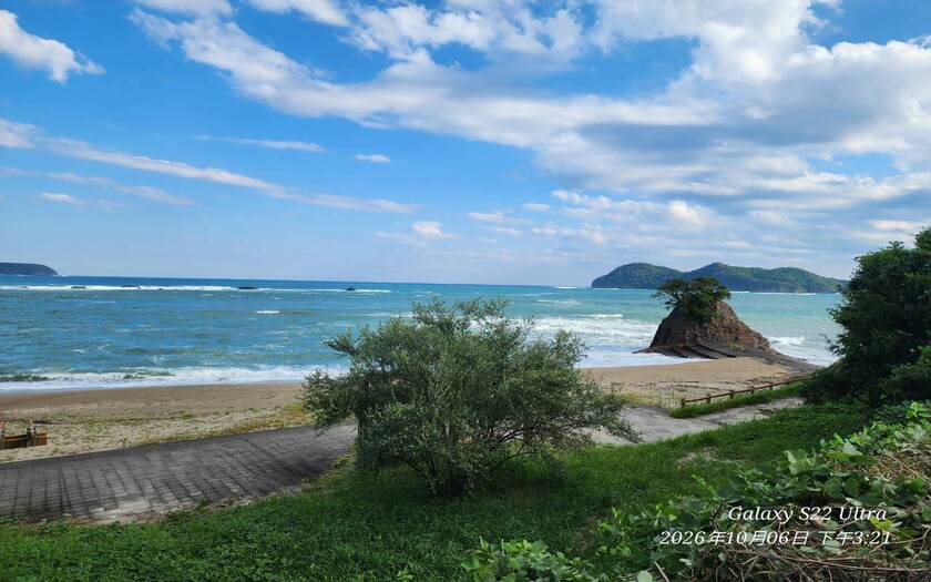 山海戀車友D5騎行德島經海陽至東洋町路途中。