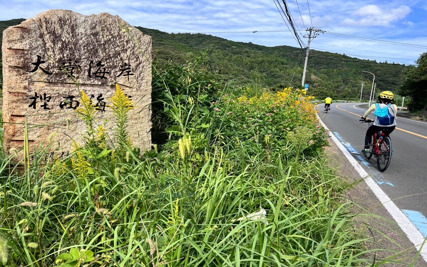 山海戀車友D9騎行足摺岬騎往宇和島路途上。